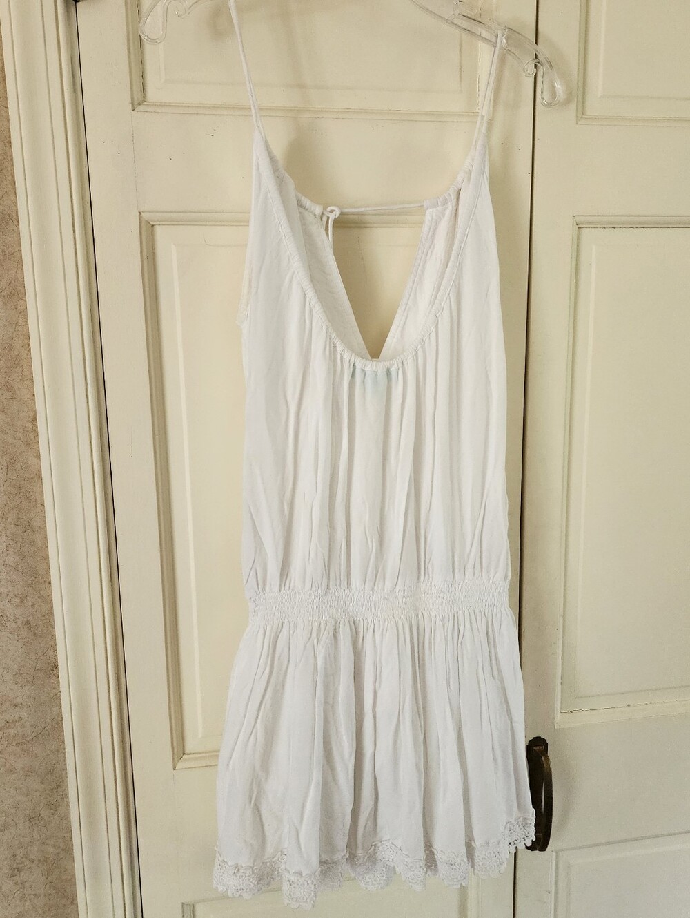 Melissa Odabash Ivory Lace-Trim Sleeveless Dress. - Picture 9 of 9